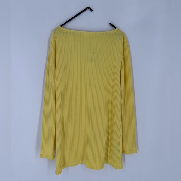 MNG Mango Ribbed Knit Open Front Bottom Slit Cardigan - Picture 6 of 7